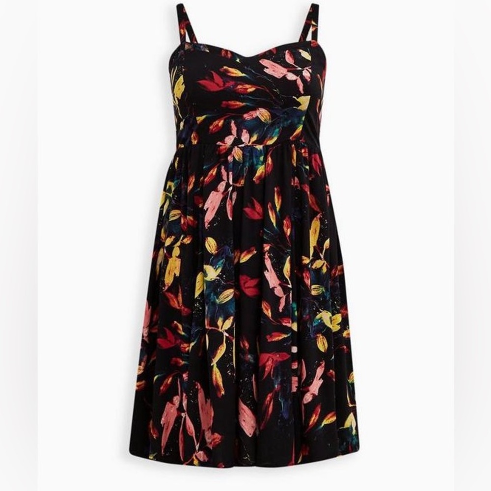 NEW Torrid Mini Challis High-Low Skater Dress